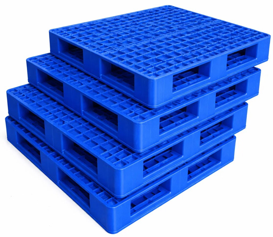 blue pallets